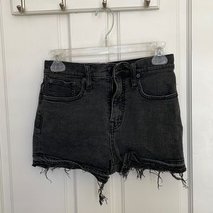 High rise black madewell shorts